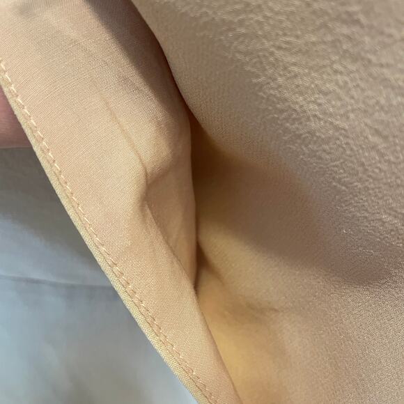 Mare Mare x Anthropologie Mini Dress Tunic | Pink Beige Chiffon Wrap S, M $259 - Picture 15 of 15